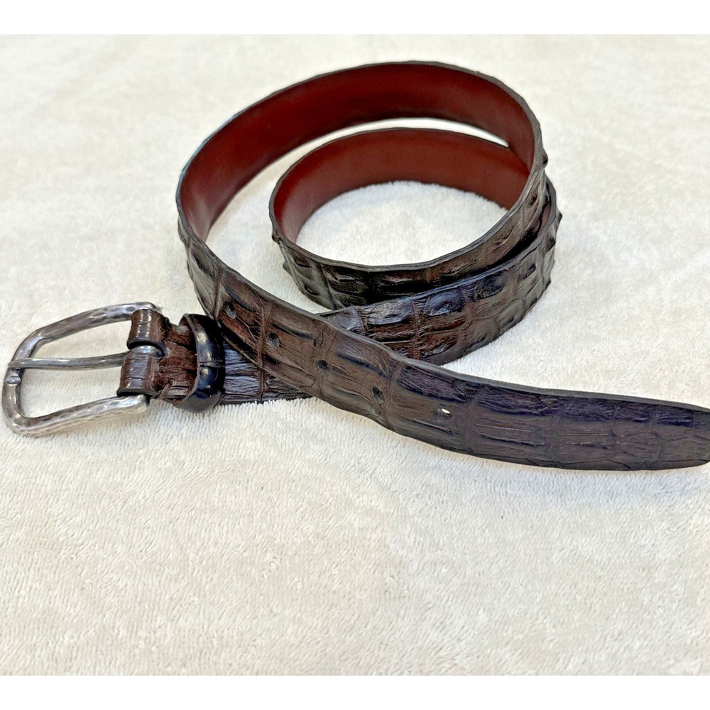 Torino Leather Co. Genuine Hornback Crocodile Men's Belt 40 Style 50901